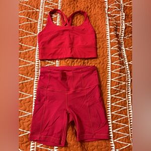 Red Lululemon Set
